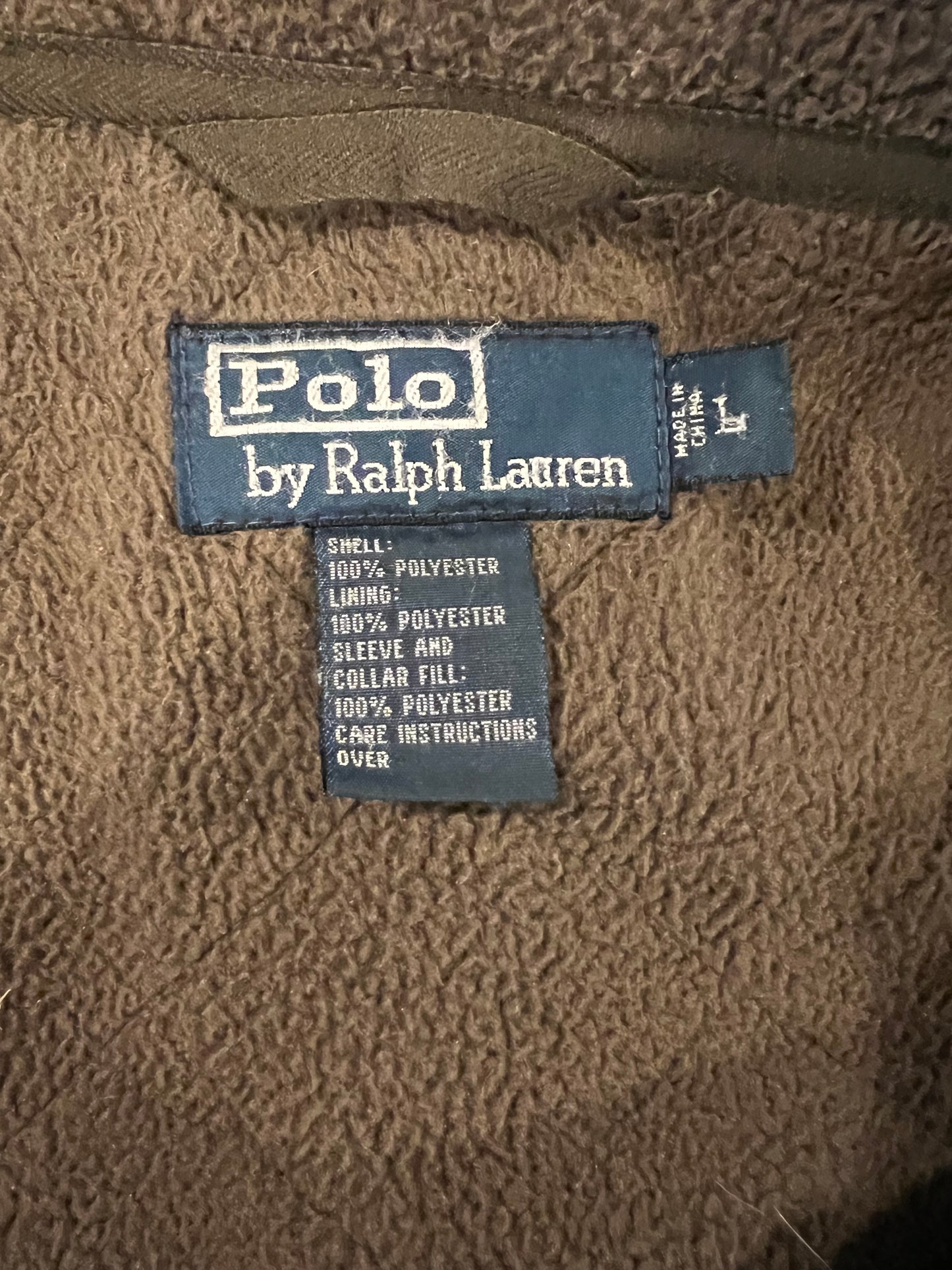 Green Quilted Polo Jacket